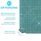 A1 Double-Sided Self-Healing PVC Cutting Mat for DIY Leathercraft Board, Large Desktop Protective Mat 90X60Cm Fathers Day Gif