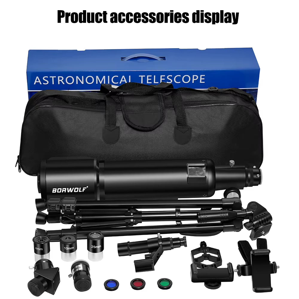 90600 Astronomy Telescopes for Adults, 90Mm Aperture 600Mm ,24X-250X HD for Moon Stargazing and Bird Watching