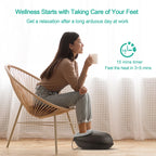 Shiatsu Foot Massager Machine with Heat Roller Muscle Relaxation Pain Relief Electric Fully Wrapped Foot Massage