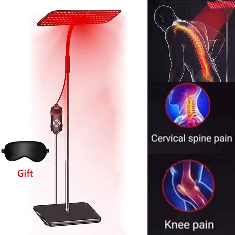 660Nm 850Nm near Infrared Light Panel Red Light Lamp with Timer Face and Body Home Use Relief Pain Device with Adjustable Stand