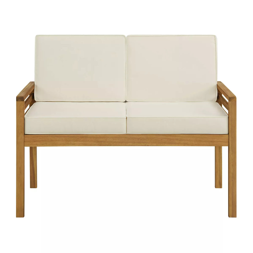 Alaterre Furniture 4Pc Okemo Outdoor Weather-Resistant Couch, Dining Chairs & Side Table