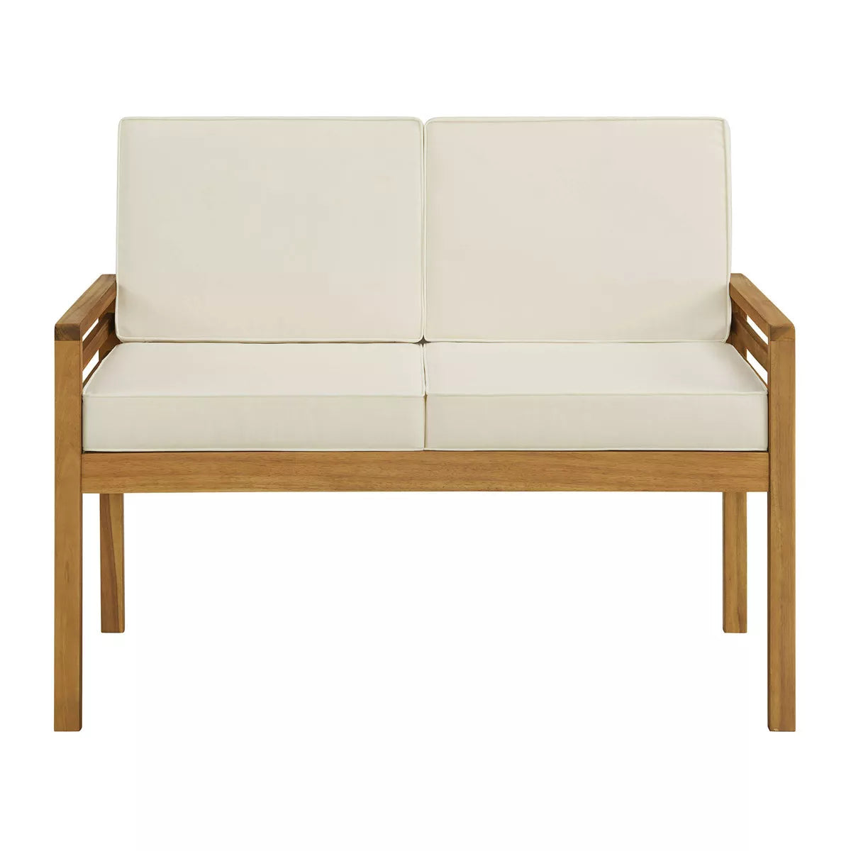 Alaterre Furniture 4Pc Okemo Outdoor Weather-Resistant Couch, Dining Chairs & Side Table