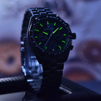 2026 New  Moon V6 Men'S Watches Luxury Quartz Watch for Man Chronograph VK63 Men Gift AR Sapphire Mirror Luminous