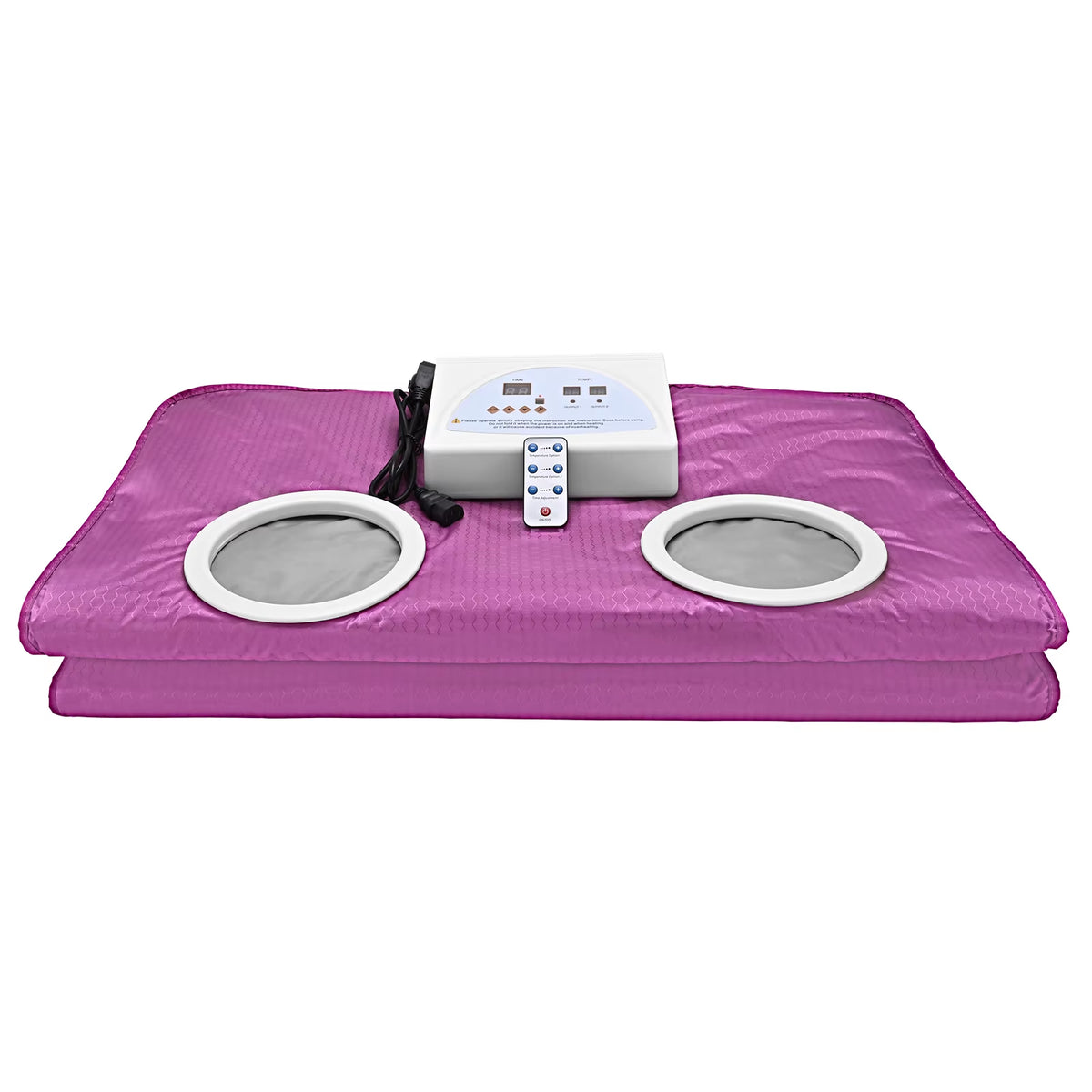 2 Zones Thermal Sauna Blanket Weight Loss Sliming Weighted Blanket for Home/Spa Body Relaxation Detoxification Therapy Machine