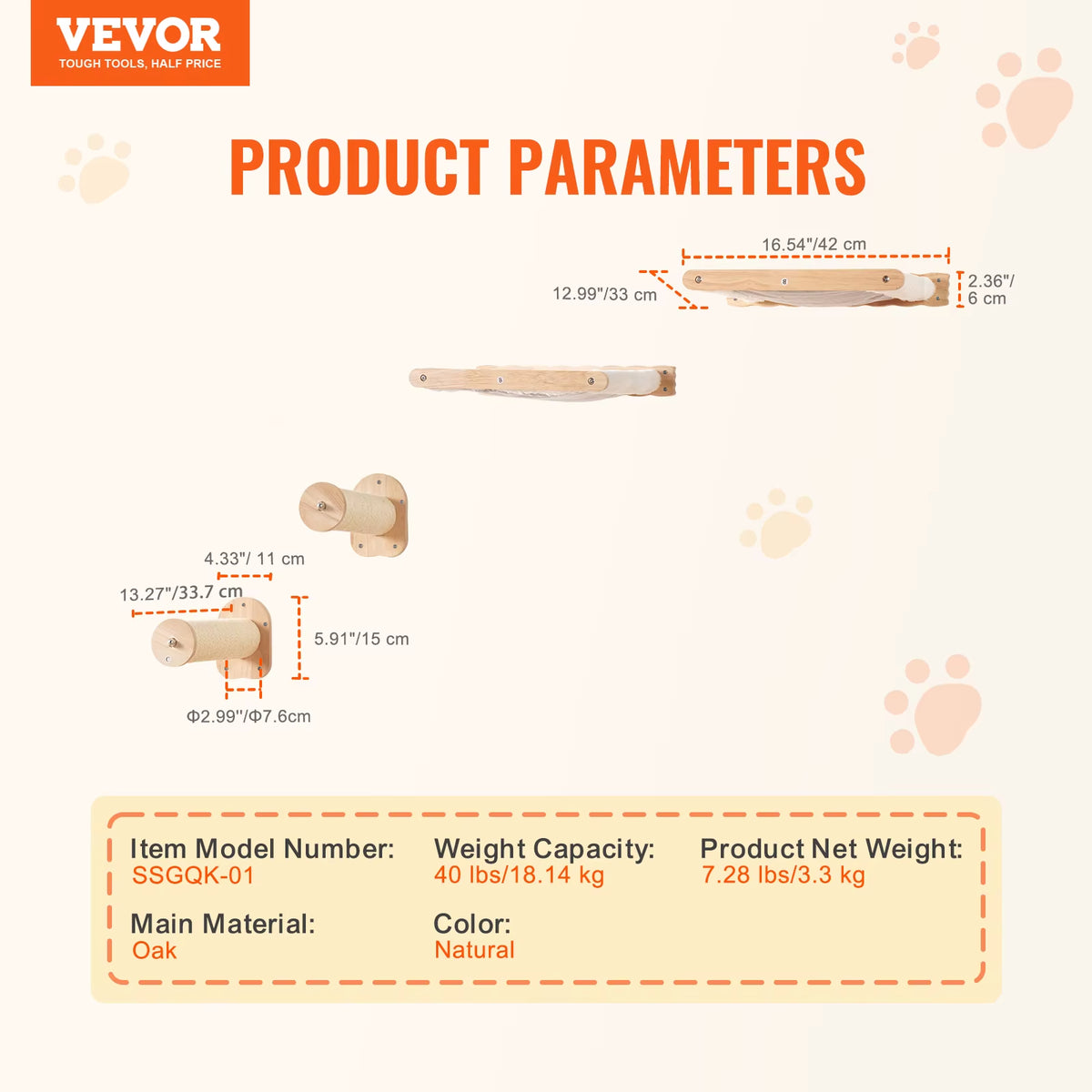Wall Mounted Cat Shelves Cat Wall Shelves and Perches with Jumping Boards Hammocks & Cat Tree Cat Furniture and Shelves