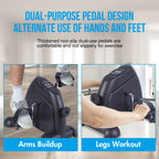 Mini under Desk Pedal Exerciser Bike Multi-Function Motorized Digital with LCD Screen Display for Leg Arm and Knee for Elderly