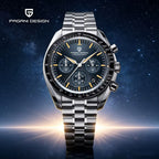 2026 New  Moon V6 Men'S Watches Luxury Quartz Watch for Man Chronograph VK63 Men Gift AR Sapphire Mirror Luminous