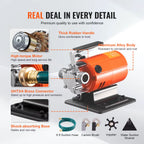 Water Transfer Pump 120V AC 360GPH 1/10 HP Portable Electric Utility Pump for Garden, Rain Barrel, Pool, Pond, Aquarium