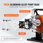 Water Transfer Pump 120V AC 360GPH 1/10 HP Portable Electric Utility Pump for Garden, Rain Barrel, Pool, Pond, Aquarium