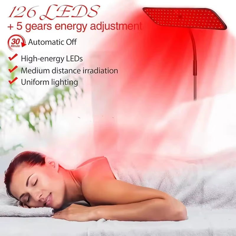 660Nm 850Nm near Infrared Light Panel Red Light Lamp with Timer Face and Body Home Use Relief Pain Device with Adjustable Stand