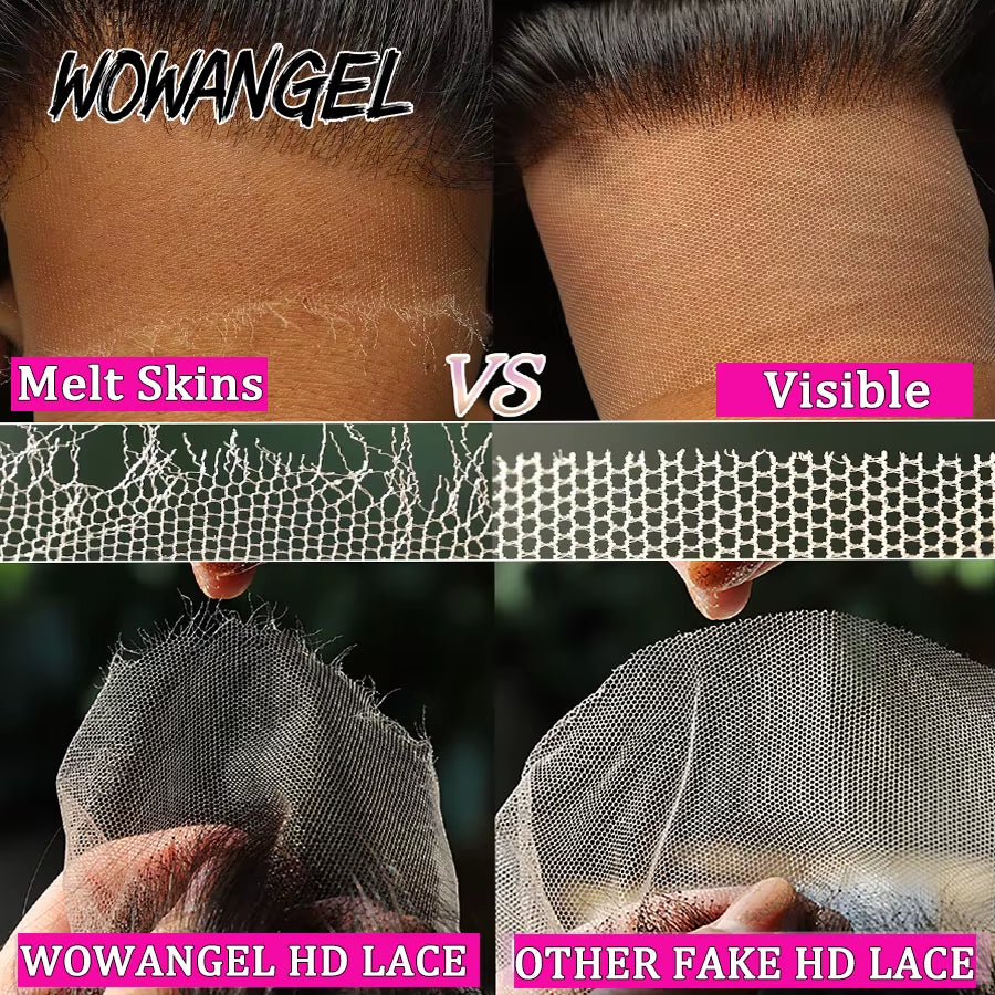 2X6 Deep Parting HD Lace Closure Frontal Only Melt Skin Straight Hair Kim K Closure Pre Plucked Virgin Hair for Woman