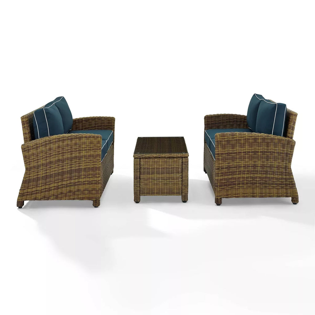 Bradenton 3Pc Outdoor Wicker Seating Set - Crosley