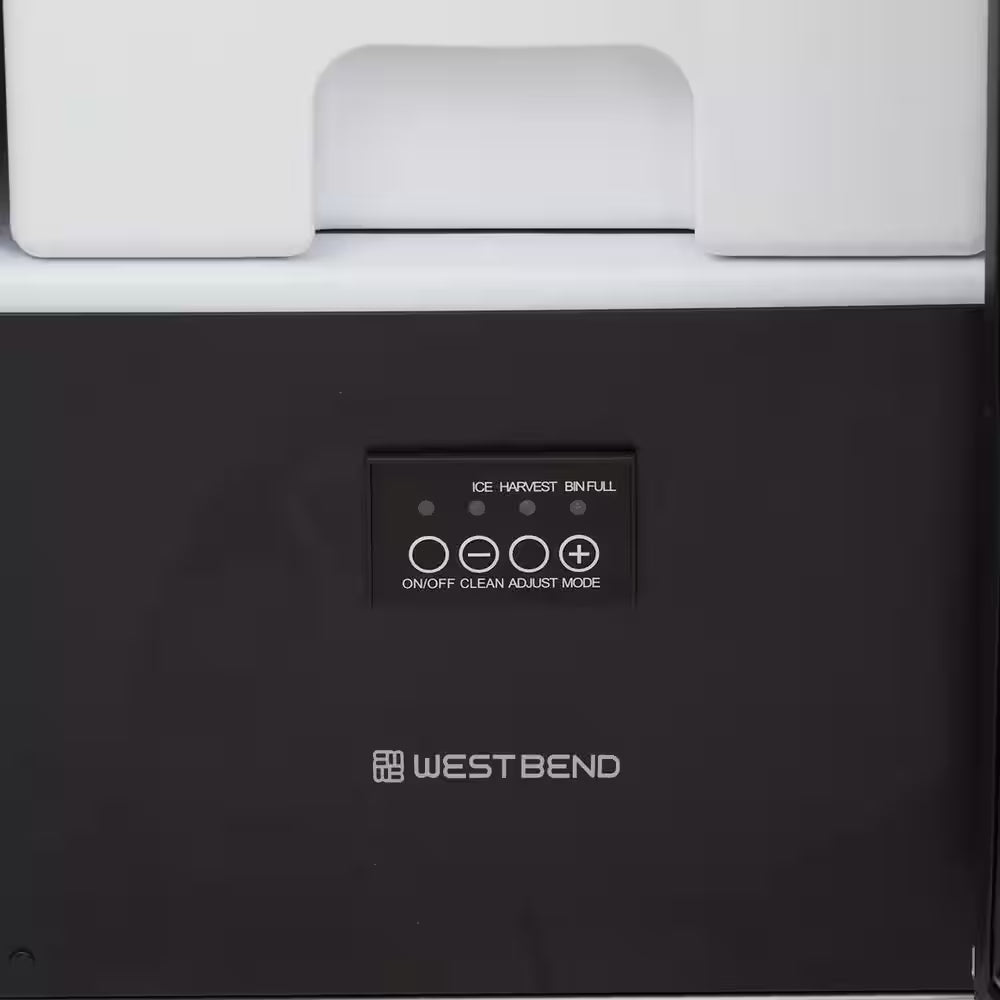 15 In. 49 Lb. Cube Ice Built-In or Freestanding Selectable Cube Size Ice Maker in Stainless Steel