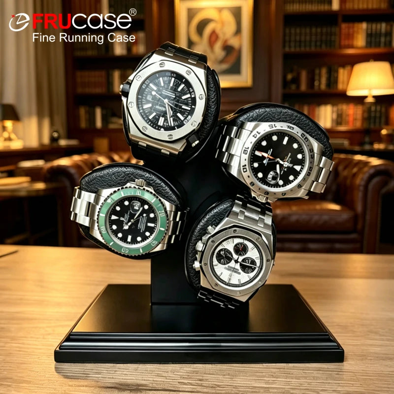 4-Slot Watch Winder for Automatic Watches, Quiet Motor Watch Winder Box, USB Powered