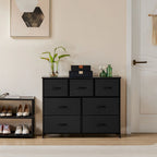 Desser for Bedroom with 7 Fabric Drawers Organizer Storage Closet Chest Clothes for Living Room Display Cabinet of Furniture
