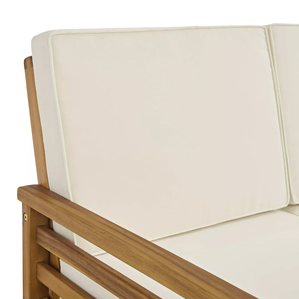Alaterre Furniture 4Pc Okemo Outdoor Weather-Resistant Couch, Dining Chairs & Side Table