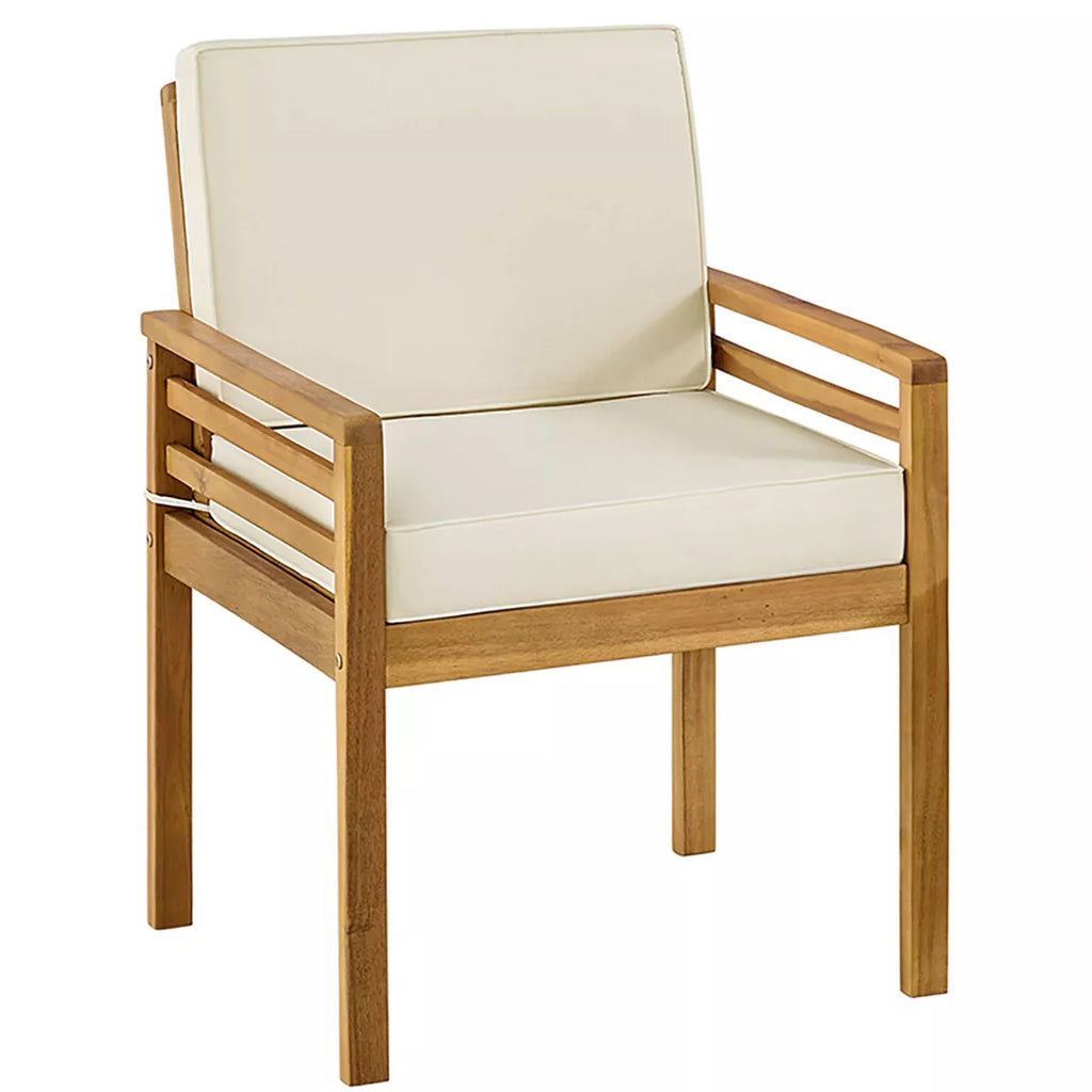 Alaterre Furniture 4Pc Okemo Outdoor Weather-Resistant Couch, Dining Chairs & Side Table
