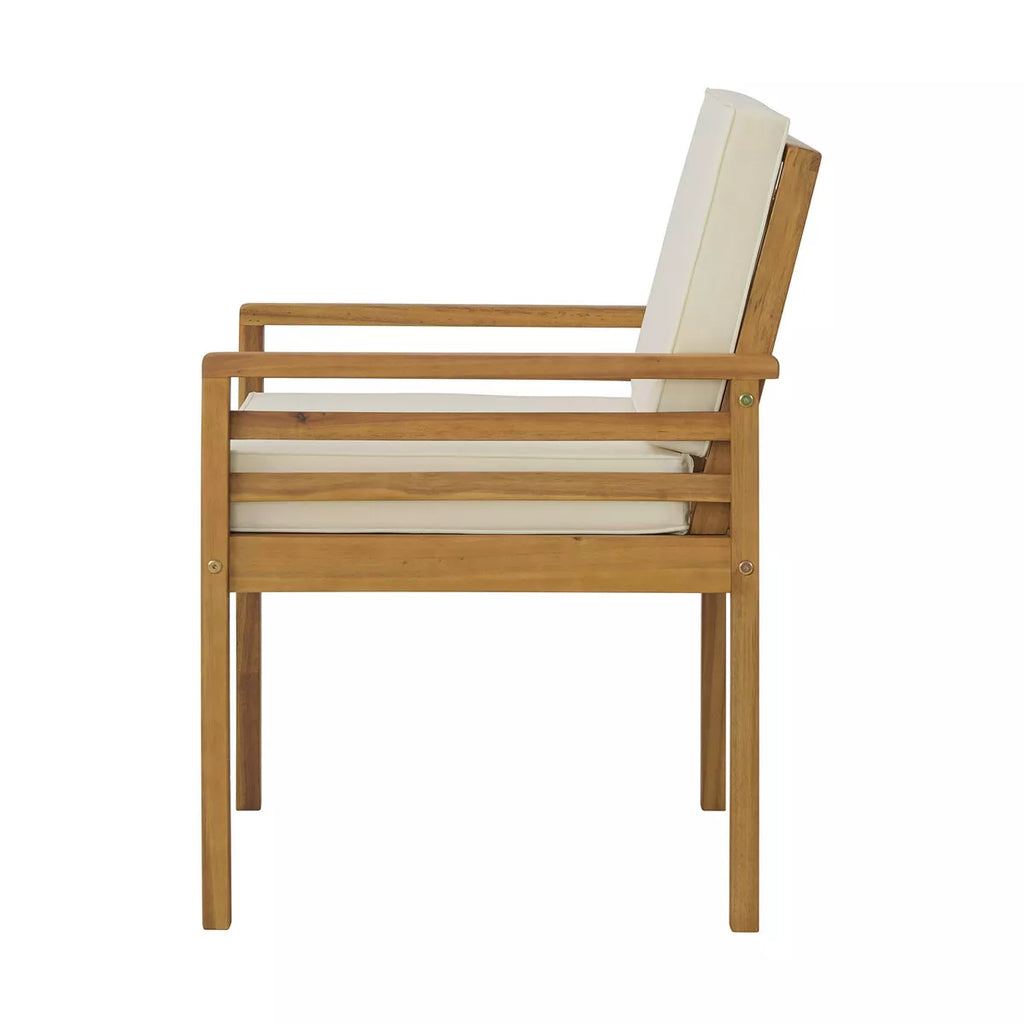 Alaterre Furniture 4Pc Okemo Outdoor Weather-Resistant Couch, Dining Chairs & Side Table