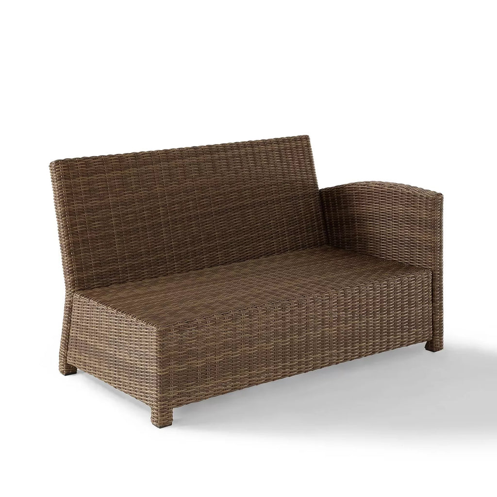 Bradenton Steel Outdoor Right Side Sectional Sangria/Weathered Brown - Crosley