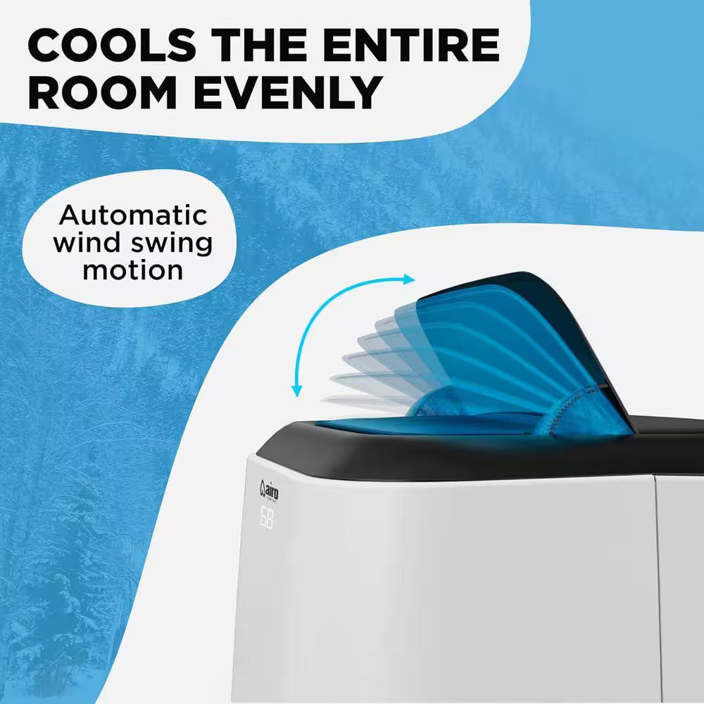 14,000 BTU (10,000 BTU DOE) Portable Air Conditioners Cools 700 Sq. Ft. with Dehumidifier, Fan, DIY Installation Kit