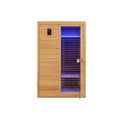 New 2 People Far Infrared Wooden Sauna Room with Free Red Light Therapy for Home