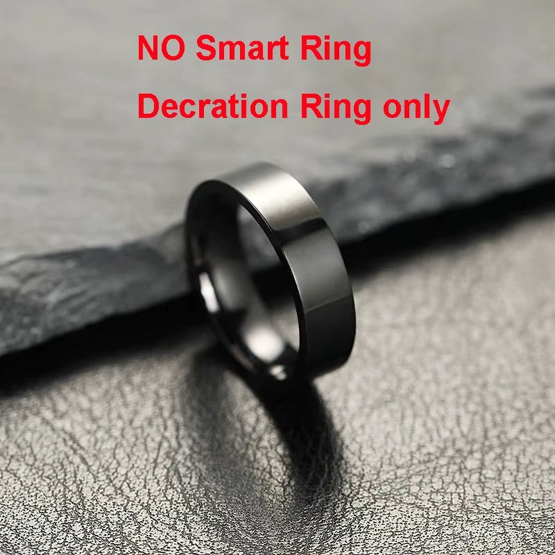 R09 Smart Ring Men Women with Charging Case,Heart Rate Blood Oxygen,Skin Temperature Monitor,5Atm Waterproof for Android Ios R12